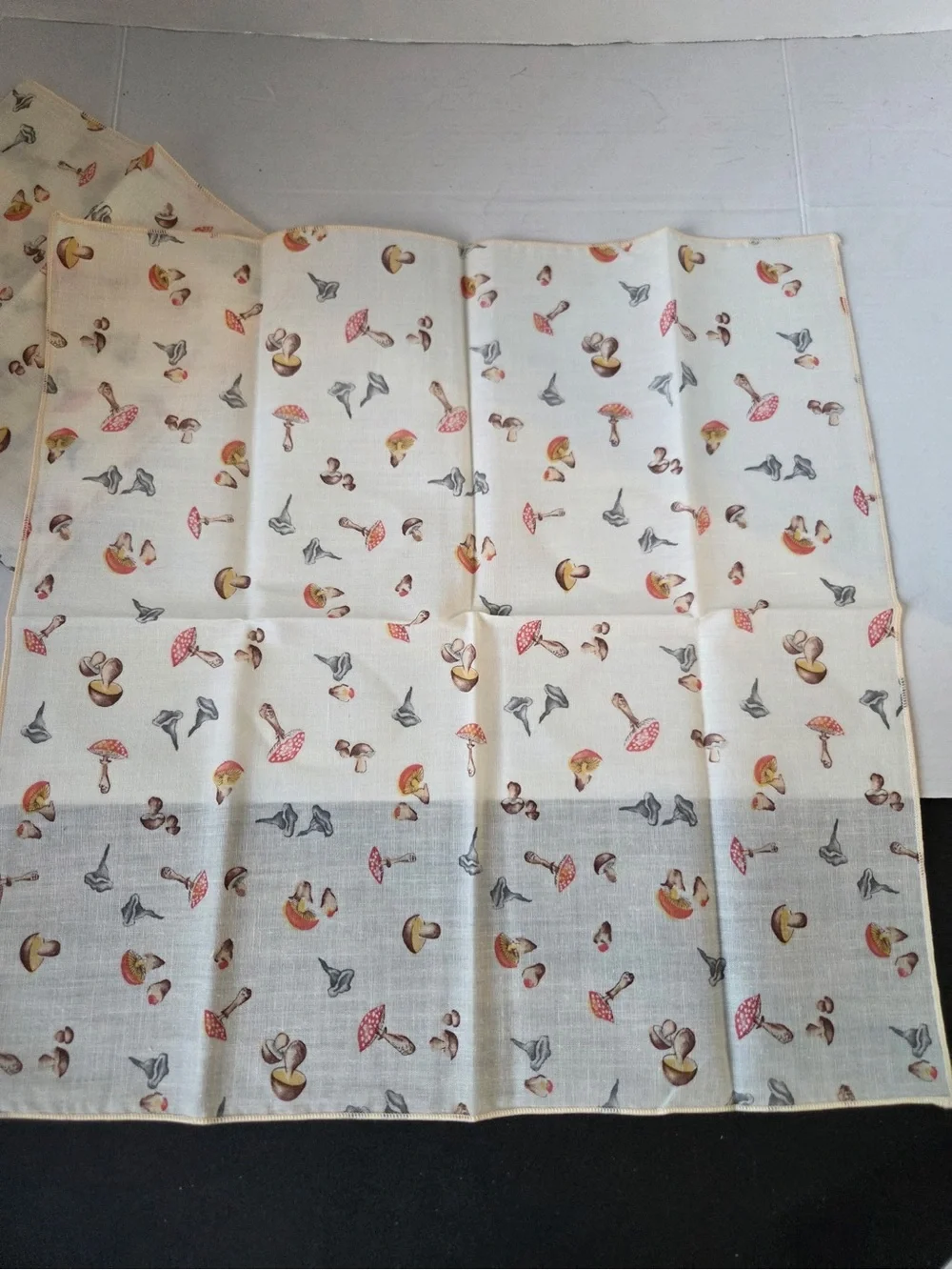 Vintage Mushroom Cottage Core Napkins Set Of 10 Washable